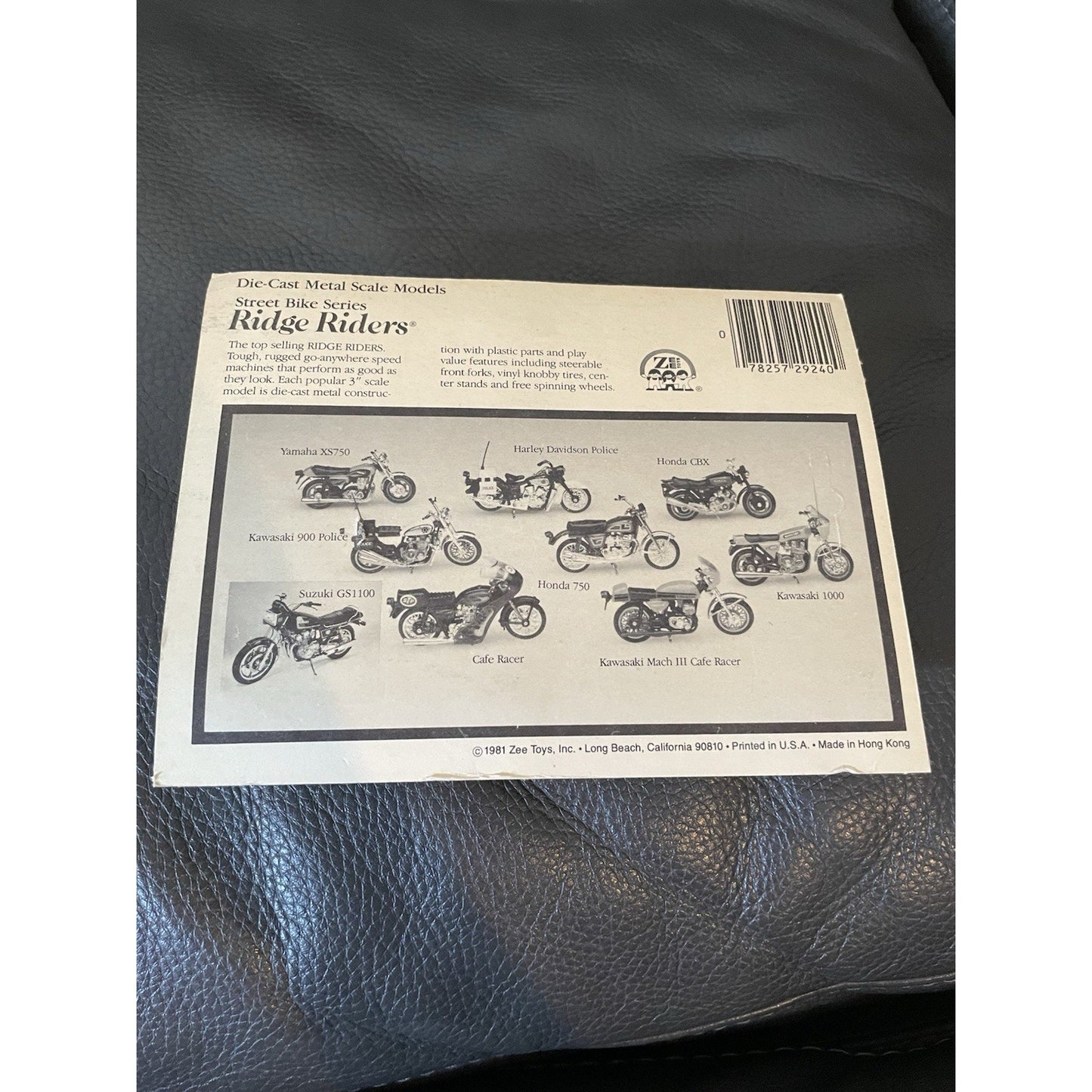 VINTAGE *NEW* 1980's Ridge Riders Die Cast Metal Scale Kawasaki Mach III Cafe Racer