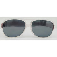 VINTAGE *NEW* 1970's Glam Unisex Clear Frame with Gray Ombre Lens Sunglasses