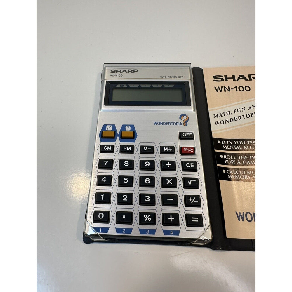 VINTAGE *NEW*  1980's Sharp WN-100 Wondertopia Calculator