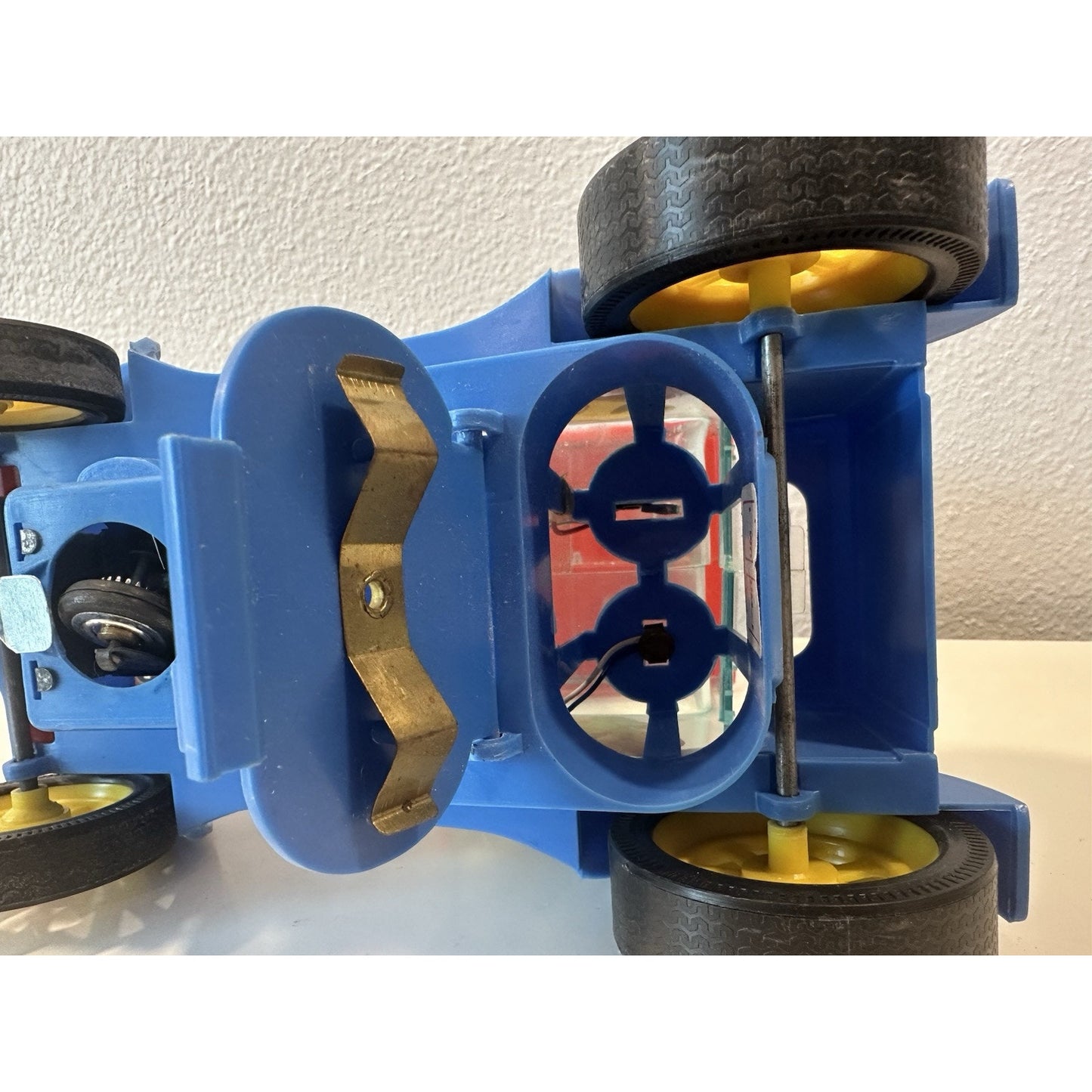 Needs Lovin' - VINTAGE 1970's TAIYO KOGYO Ford Big T See-Thru Bump ’n Go Toy