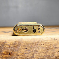 VINTAGE *NEW* 1960's Gent Gold Textured Butane Lighter Japan