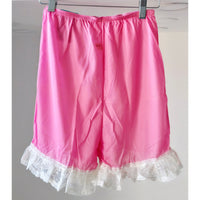 VINTAGE *NEW* 1960's Kayser Women's Pink w/White Lace Bloomers Panties Size 6