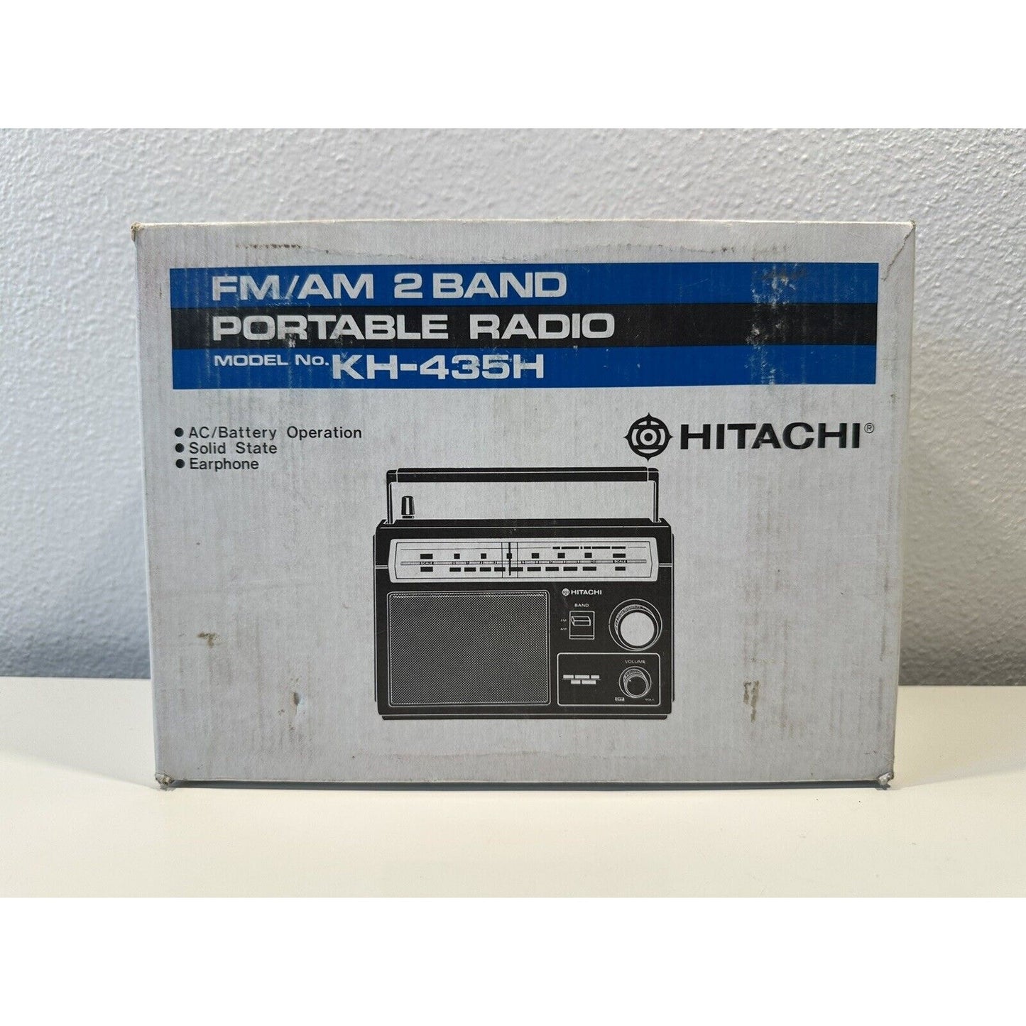 VINTAGE *NEW* 1970's Hitachi Model KH-435H AM/FM Portable Transistor Radio