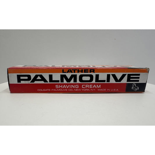 VINTAGE *NEW* 1970's Palmolive Lather Shaving Cream Giant Tube in Box