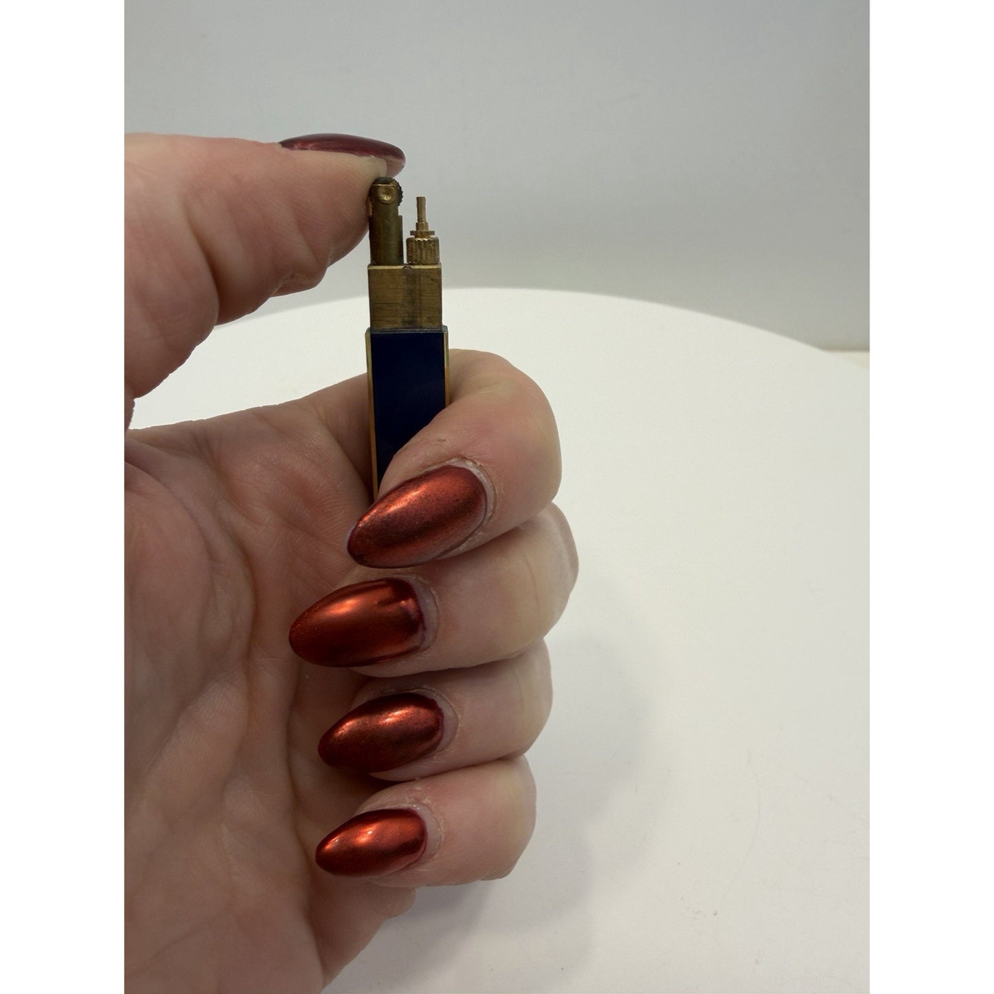 VINTAGE *NEW* 1950's Capri Vertical Stick Blue Japanese Lighter