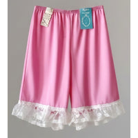 VINTAGE *NEW* 1960's Kayser Women's Pink w/White Lace Bloomers Panties Sz S (5)