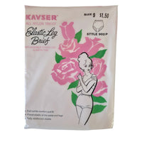 VINTAGE *NEW* 1960's Kayser Women's Light Pink Elastic Leg Brief Size L-XL Lot 3