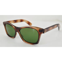 VINTAGE *NEW* 1970's Glam Unisex Tortoise Frame with Green Lens Sunglasses Japan