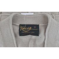 VINTAGE *NEW* 1970's Beige Women's Sweater Vest with Belt 100% Acrylic Size 40