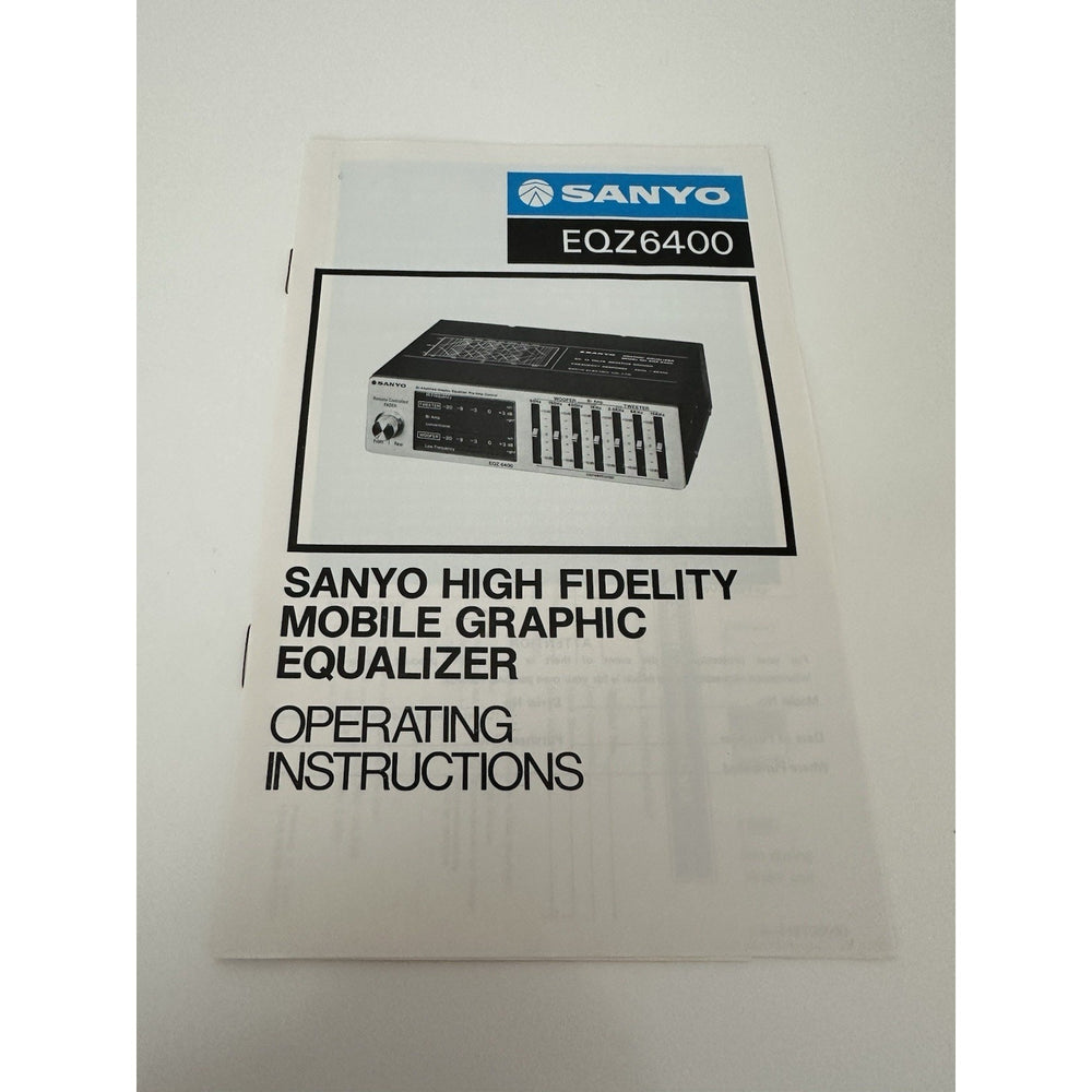 VINTAGE *NEW* 1987 Sanyo EQZ6400 High Fidelity Mobile Graphic Equalizer