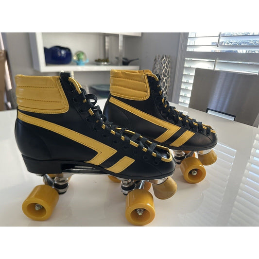 VINTAGE *NEW* 1970's Hot Shot Vinyl Demi-Boot Roller Skates- Men's 8/Women's 10