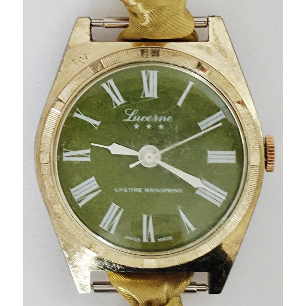 "Frozen In Time" 1960's Vintage Watch Face w/ Silk/Satin Tie Bracelet