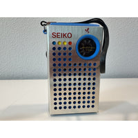 VINTAGE *NEW* Seiko GL-373 Blue Solid State Pocket Transistor Radio