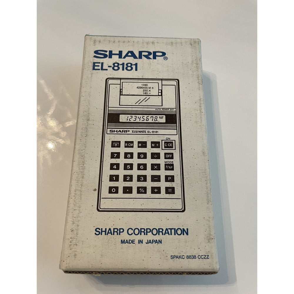 VINTAGE *NEW* 1980’s Sharp EL-8181 Print Calculator