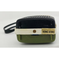 VINTAGE *NEW* 1960's Sakura FS-19 Green/Black Solid State Micro Transistor Radio