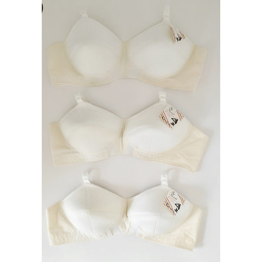 VINTAGE *NEW* 1960's Splendor Form Women's Cream Bullet Bra Size 38B Lot of 3