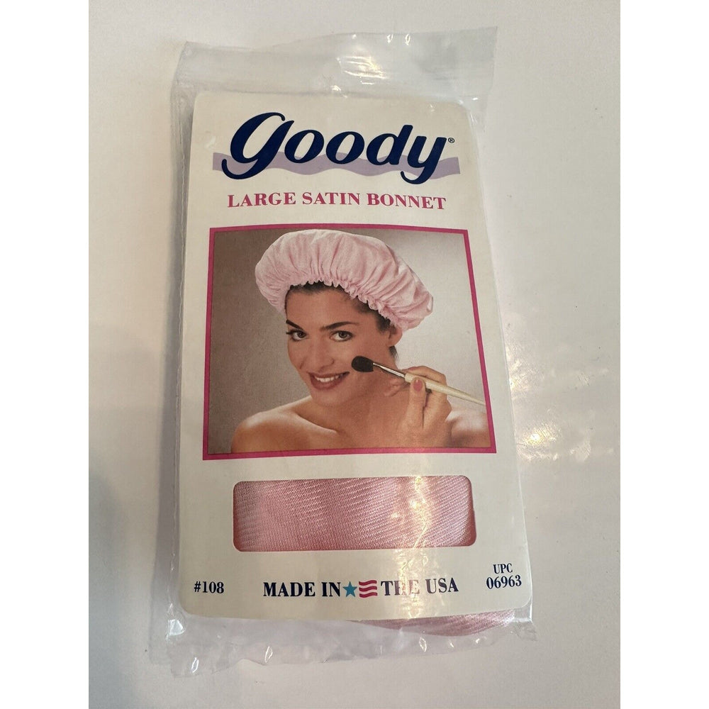VINTAGE *NEW* Goody #108 1980's Combo Pink/Blue Large Satin Bonnets
