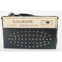 VINTAGE *PRISTINE* 1970's Raleigh 8 Model 822 AM Transistor Radio with Case