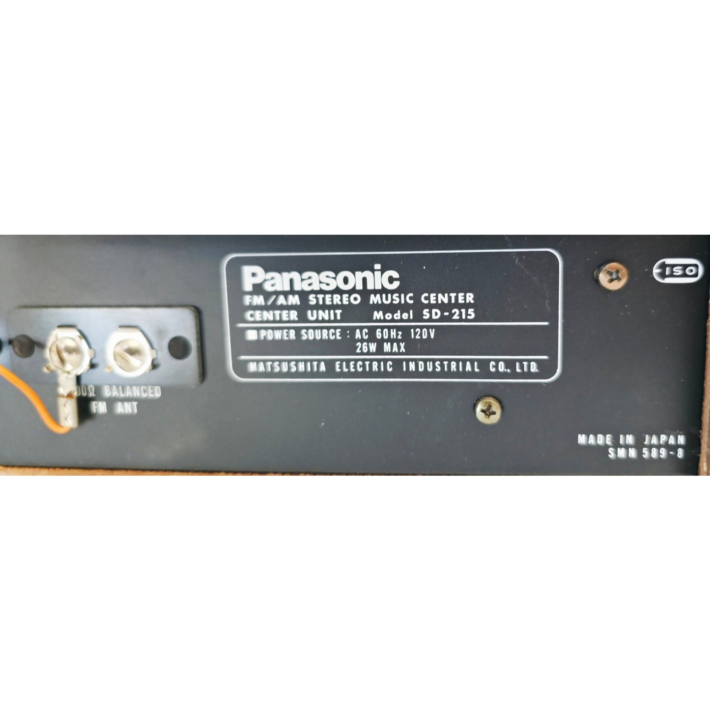 VINTAGE *NEW* 1970's Panasonic SE-2015 Record Player & Set of 2 Speakers Japan