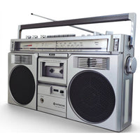 VINTAGE *PRISTINE* 1980's Hitachi TRK-7800H Cassette Tape AM/FM Radio Boombox