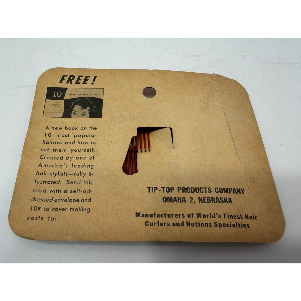 Vintage *NEW* 1970's Tip Top Brown Non-Slip Ring Comb