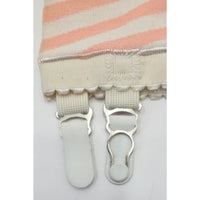 VINTAGE *NEW* 1960's Ban-Lon Women's Pink & White Striped Girdle w/Garter Size S
