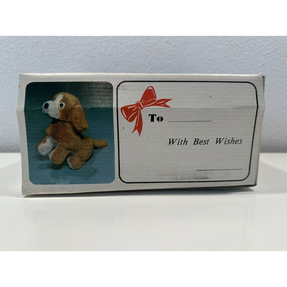 VINTAGE *NEW* 1970's Lovely Dog Walking Barking White Collared Dog