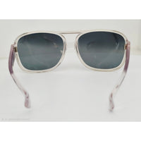 VINTAGE *NEW* 1970's Glam Unisex Clear Frame with Gray Ombre Lens Sunglasses