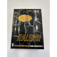 VINTAGE *NEW* 1960's/1970 Raleigh 6 Model#612 Transistor Radio/High Sensitivity