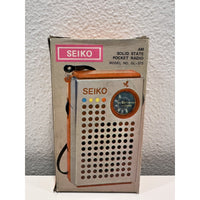 VINTAGE *NEW* Seiko Solid State AM Black Pocket Radio