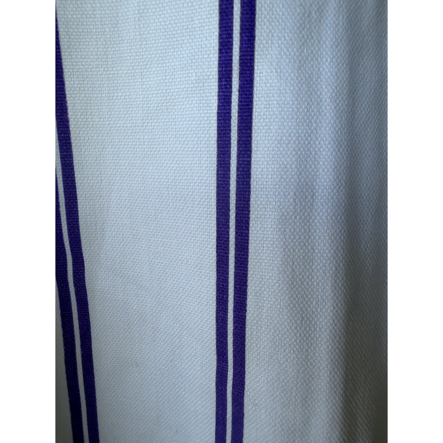 VINTAGE *NEW* 1960's Purple/White Striped Waist Tie Romper Size 14 (Fits like 6-8)