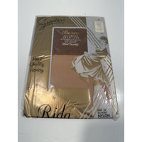 VINTAGE *NEW* Berco Rida/Cantrece Hosiery-Seamless-Lt Beige/Honey Combo Sz 10.5m