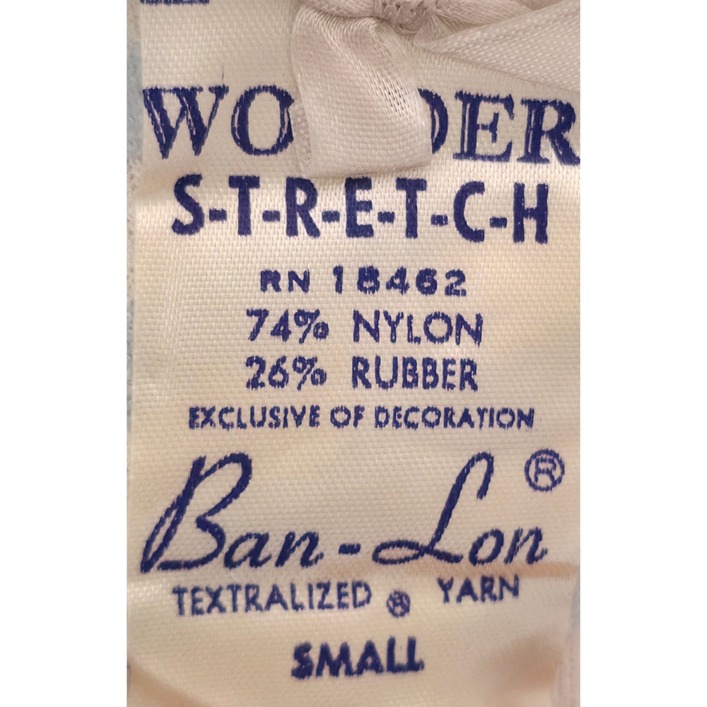 VINTAGE *NEW* 1960's Ban-Lon Women's Blue & White Striped Girdle w/Garter Size S