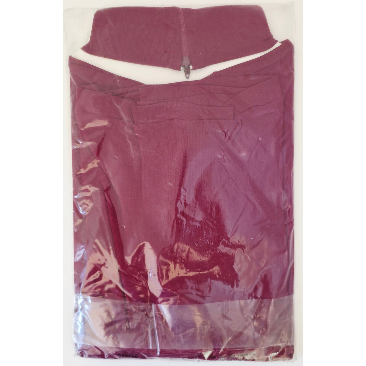 VINTAGE *NEW* 1970's Women's Maroon Full Turtle Neck Long Sleeve Top Size M