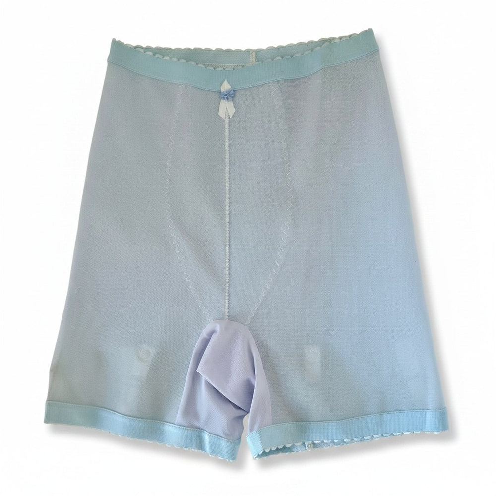 VINTAGE *NEW* 1960's Women's Light Blue High-Waisted Girdle with/Garters Size L