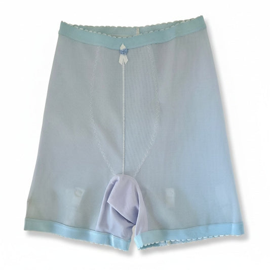 VINTAGE *NEW* 1960's Women's Light Blue High-Waisted Girdle with/Garters Size L