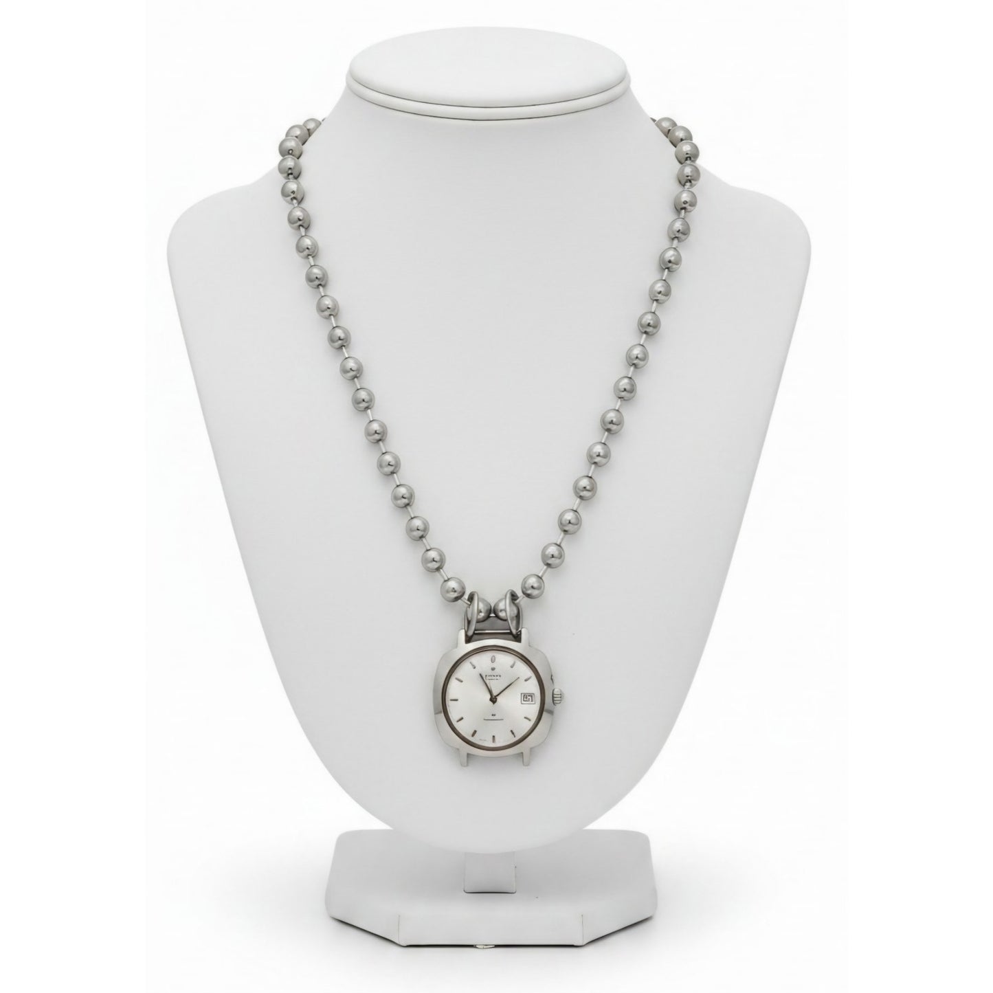 Vintage 1960's Stellaris Silver Watch Face Necklace Custom Made Limited Edition