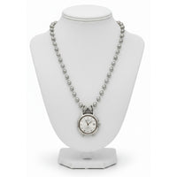 Vintage 1960's Stellaris Silver Watch Face Necklace Custom Made Limited Edition