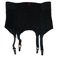 VINTAGE *NEW* 1950's Women's Black with Red Heart Girdle/Garter Size S Lot of 3