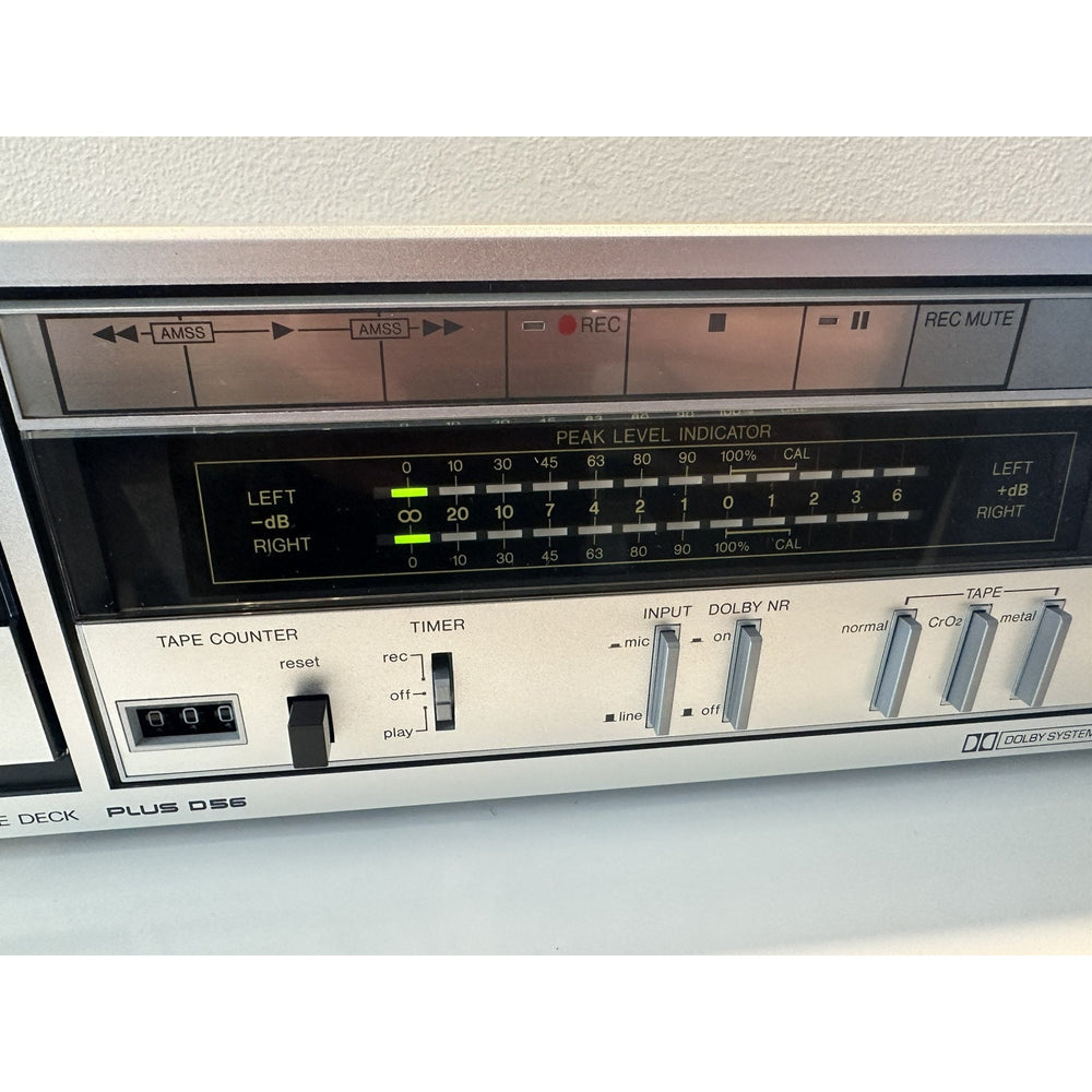 VINTAGE *NEW* Sanyo Plus D56 Stereo Cassette Deck led