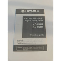 VINTAGE *NEW* Hitachi KC-651H/661H Digital Alarm Clock Radio Manual Only
