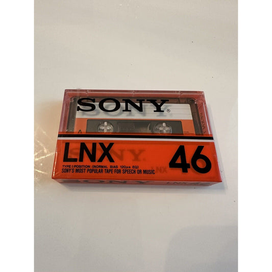 VINTAGE *NEW* Sony lnx 46 Blank Cassette Tape Type I SEALED (Japan)
