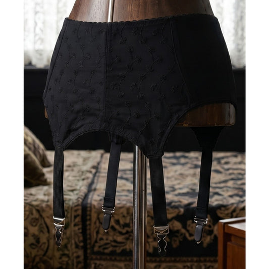 VINTAGE *NEW* 1960's Empire Foundation Women's Black Garter Belt Size 24 (Small)