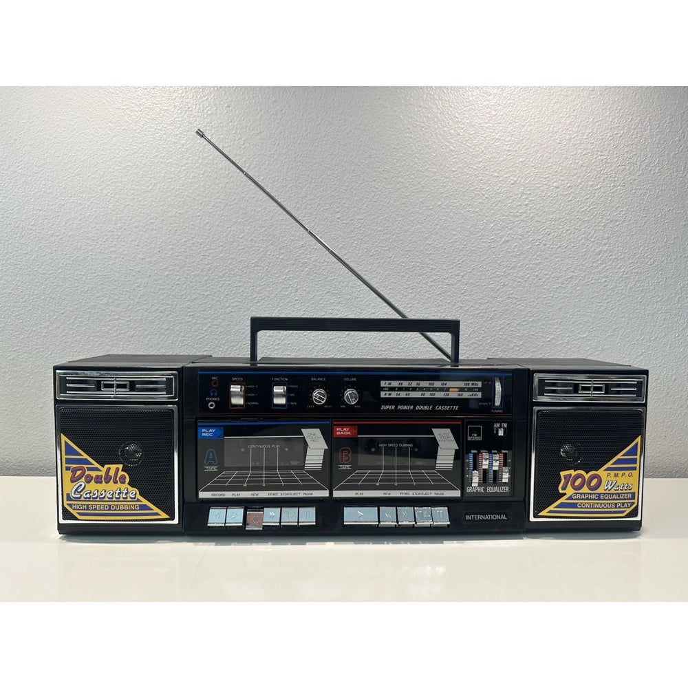 Needs Lovin' - VINTAGE 1980's Super Double Cassette AM/FM Boombox