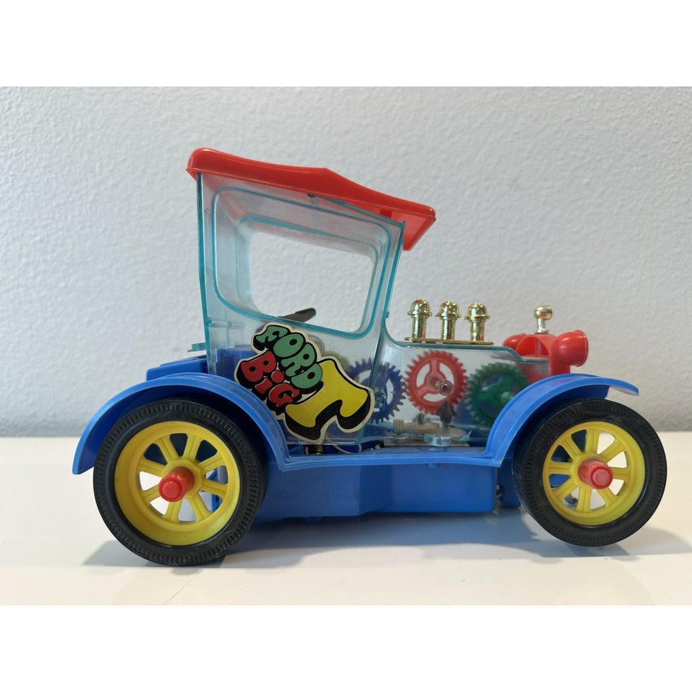 Needs Lovin' - VINTAGE 1970's TAIYO KOGYO Ford Big T See-Thru Bump ’n Go Toy