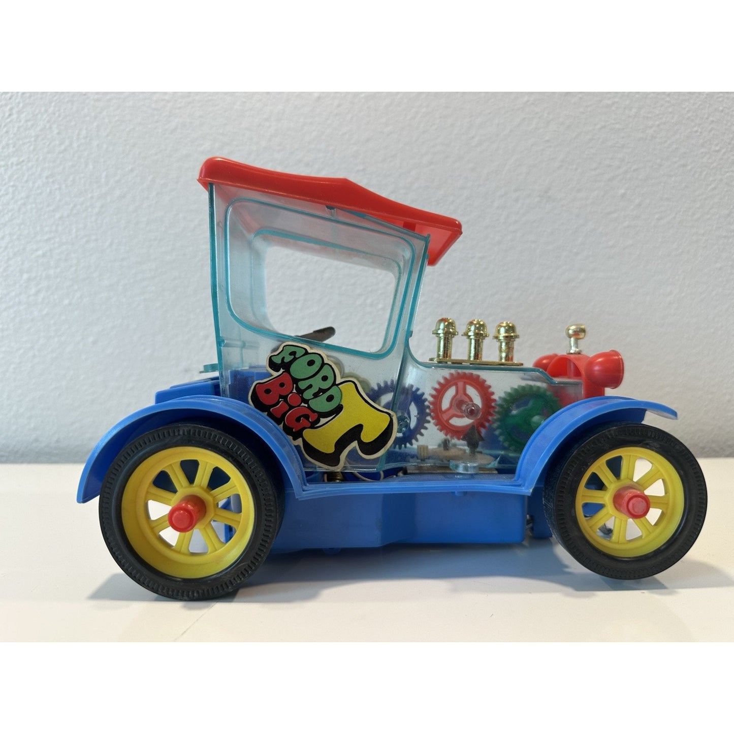 Needs Lovin' - VINTAGE 1970's TAIYO KOGYO Ford Big T See-Thru Bump ’n Go Toy