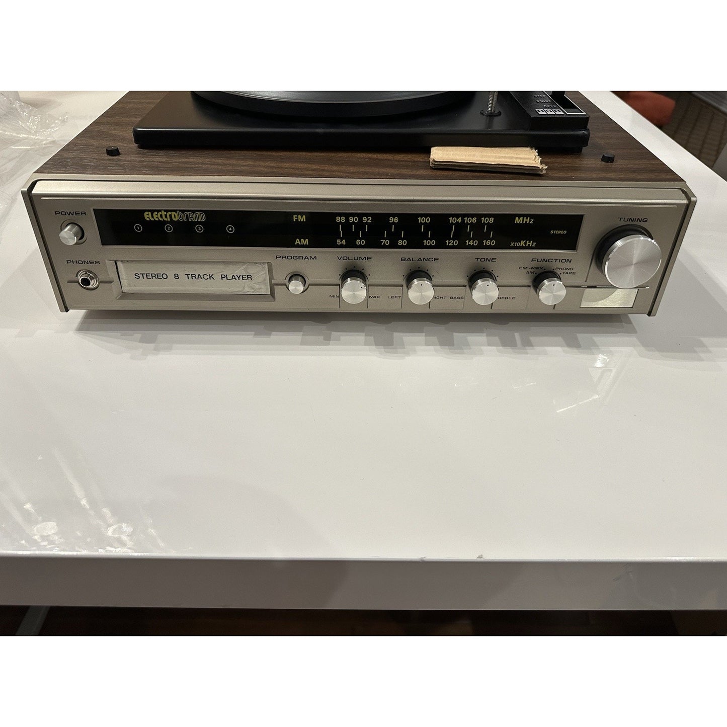VINTAGE *NEW* 1970's Electrobrand 6544 AM/FM Stereo Receiver 8 Track Player
