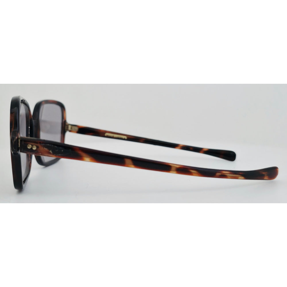 VINTAGE *NEW* 1970's Unisex Tortoise Frame with Gray Lens Sunglasses Made in Italy