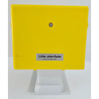 VINTAGE *NEW* 1970's Federal Solid State Mini John AM Toilet Radio Yellow