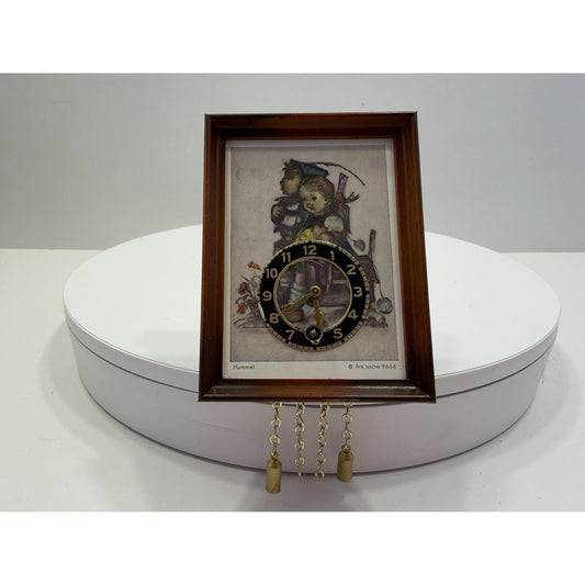 VINTAGE *NEW* 1960's Hummel Mini Hanging Linden Clock w Chimes Germany